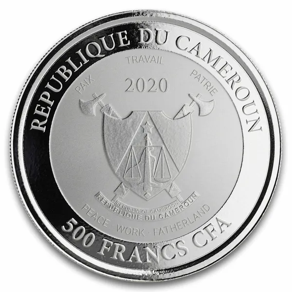 2019 Cameroon Cheetah 1 Oz Silver Coin (copy)