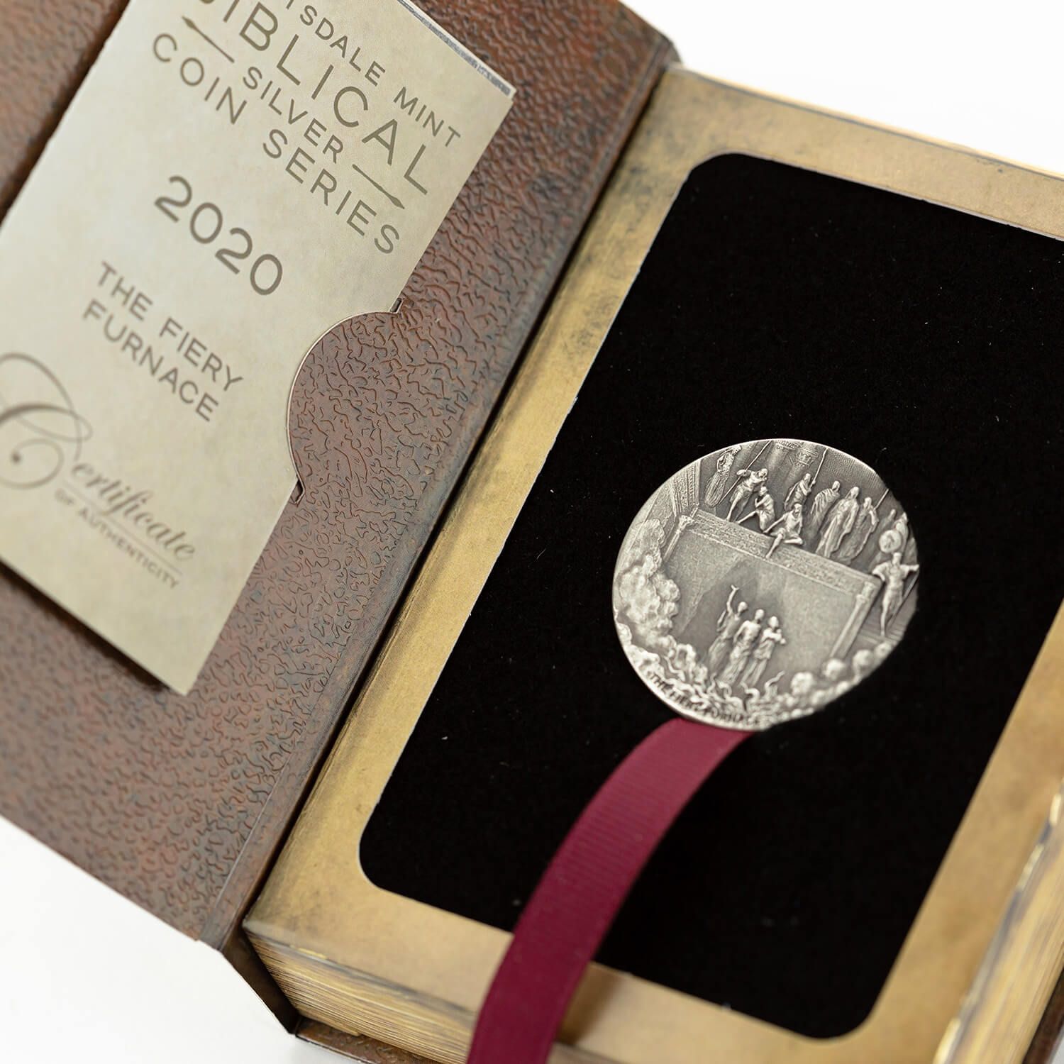 「燃える炉（The Fiery Furnace）」２oz 銀貨 Buy 2020 Biblical Series | Fiery Furnace 2 oz Silver Coin fine