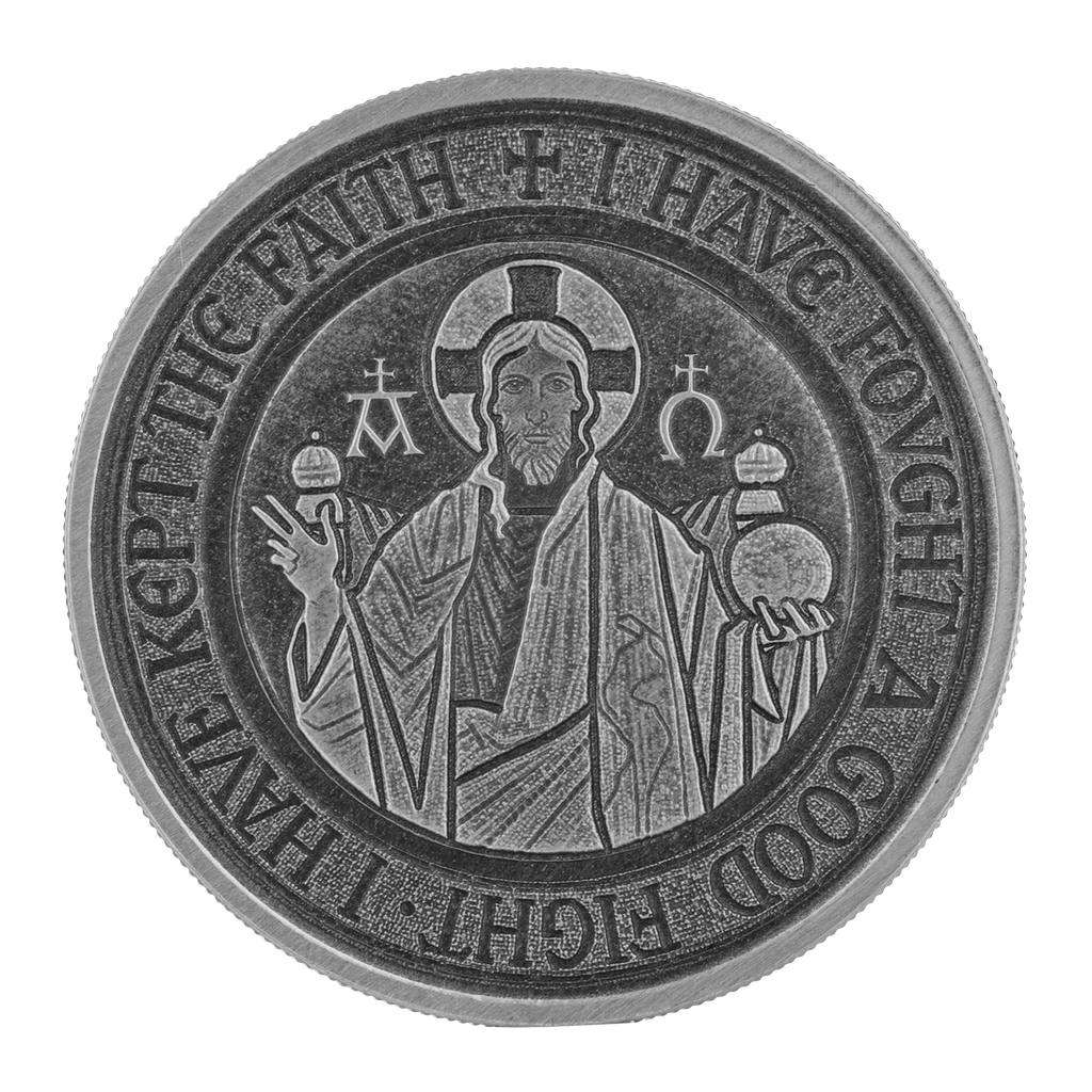 2021 Samoa Alpha & Omega 1oz Silver Antique Coin