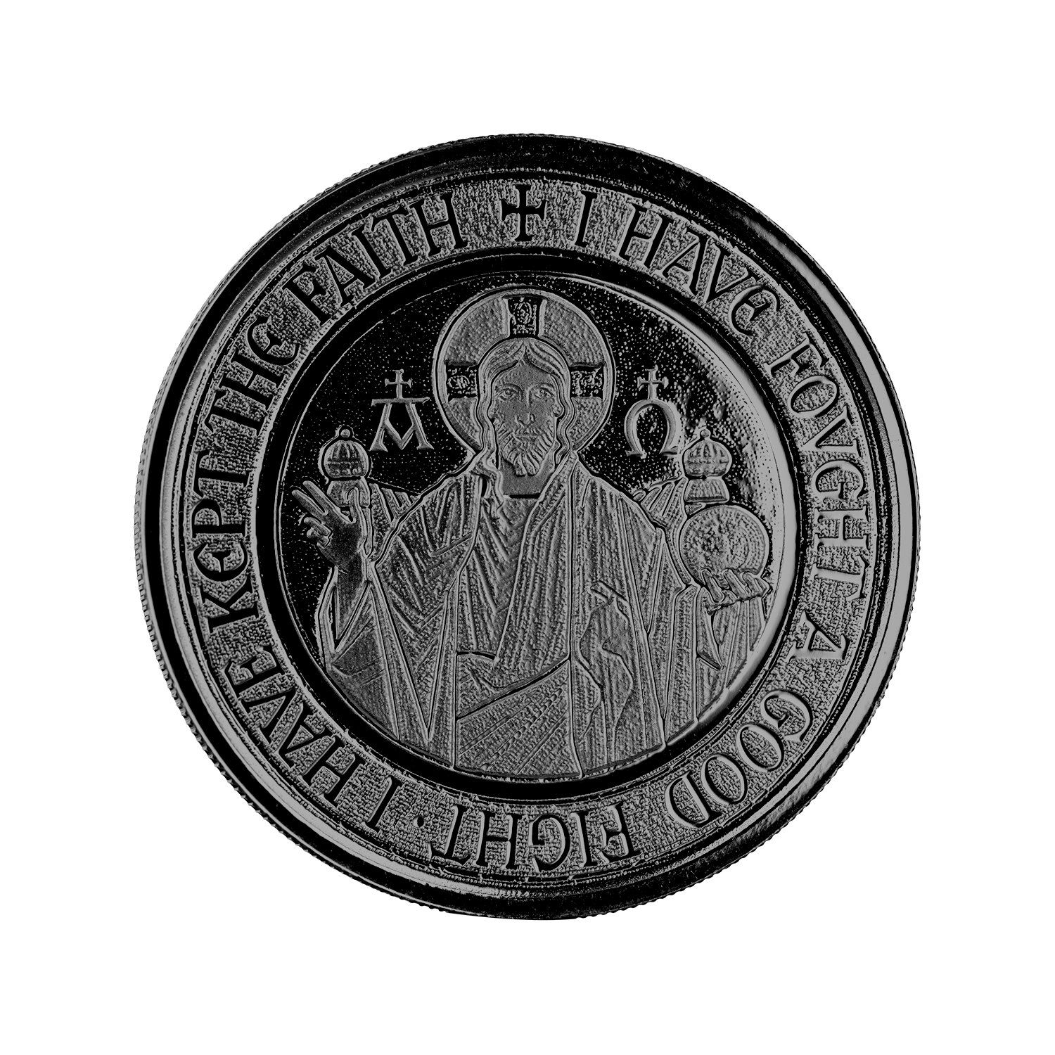 2021 Samoa Alpha & Omega 1oz Silver with Black Rhodium Proof Coin