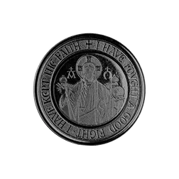 2021 Samoa Alpha & Omega 1/2 Oz Silver With Black Rhodium Proof Coin