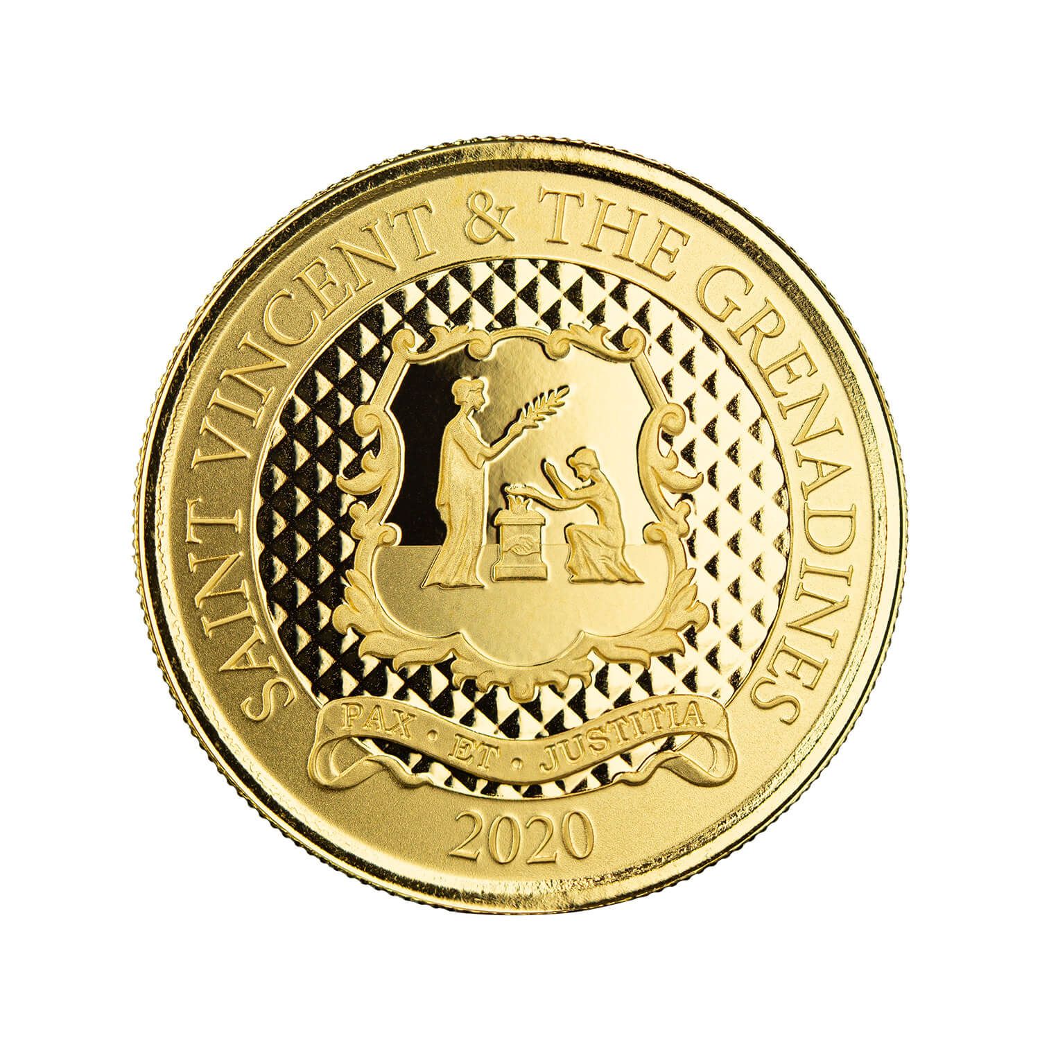 2020 EC8 St Vincent & the Grenadines “Pax Et Justitia” 1 oz Gold Coin