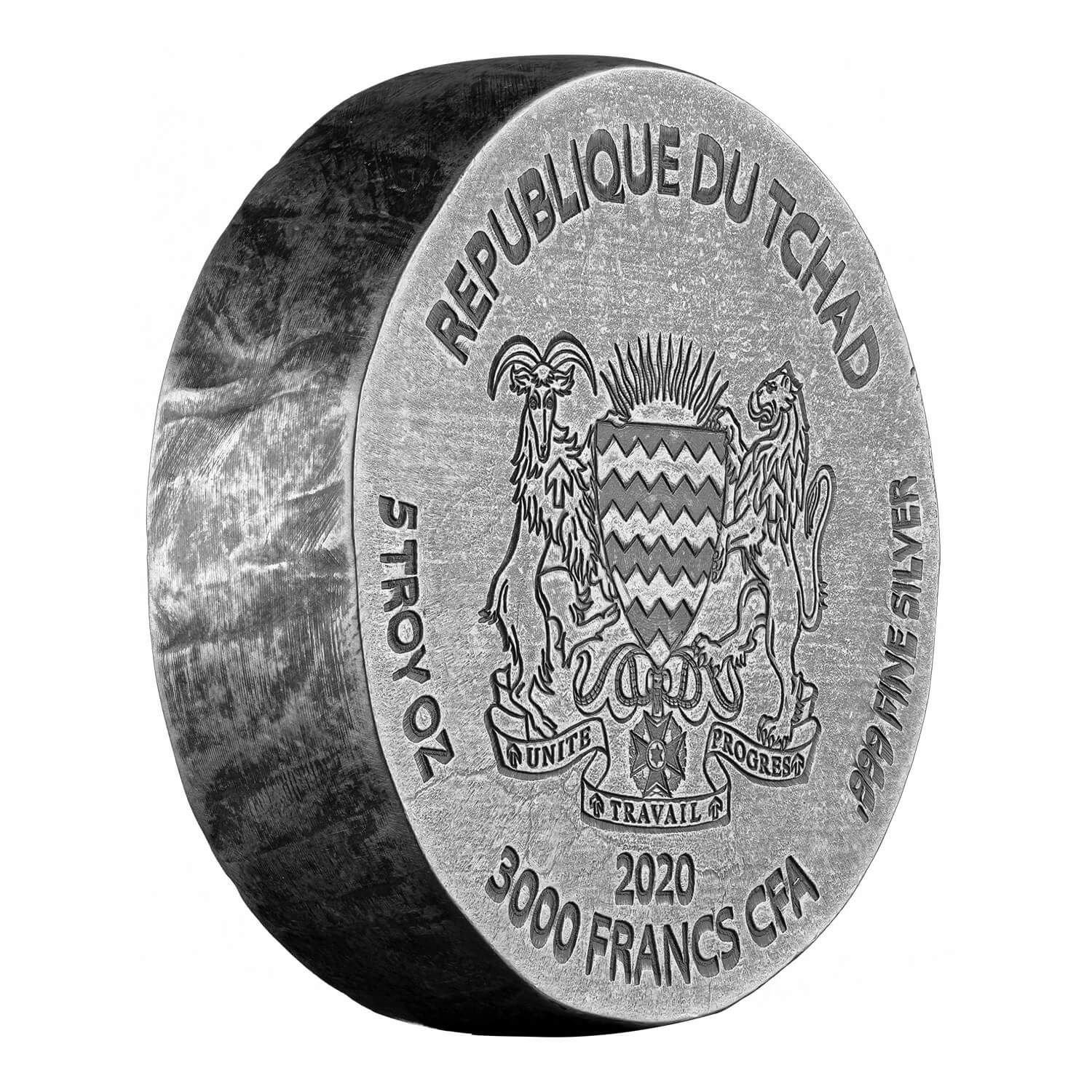 2020 ERS Chariot of War 5 oz Silver Antique Coin
