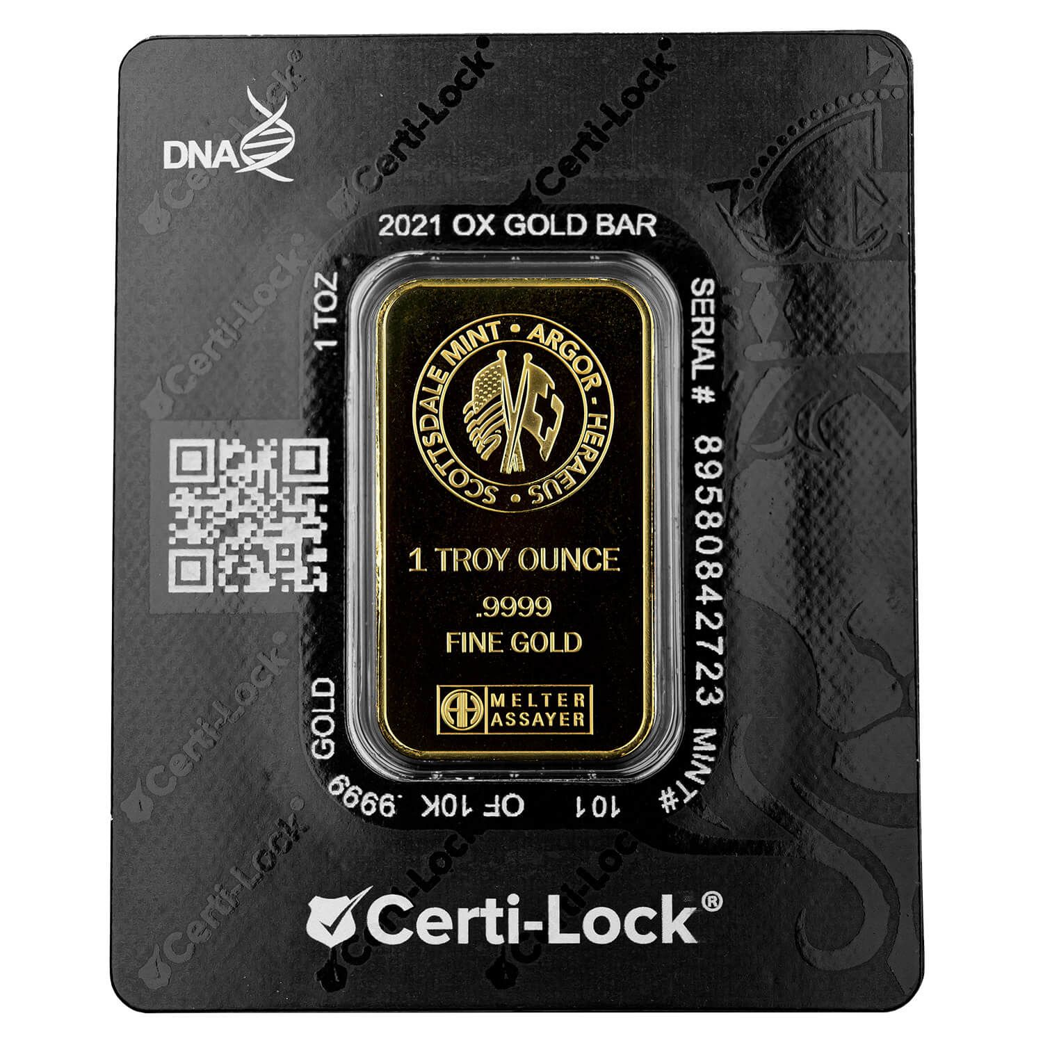 2021 Year of the Ox 1 oz Gold Bar | Scottsdale Mint