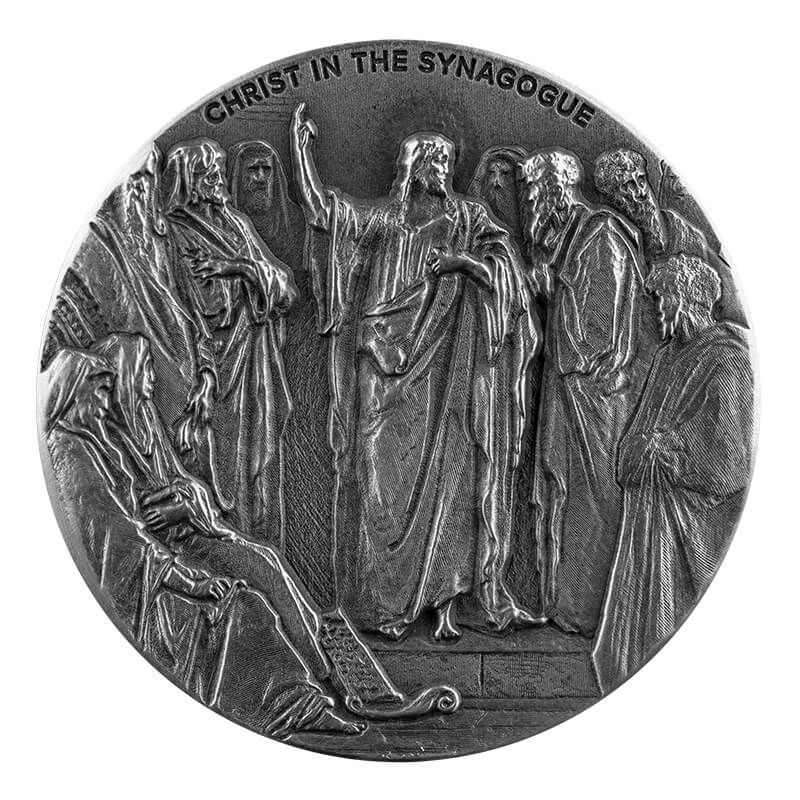 Christ In The Synagogue 2 oz Silver Coin