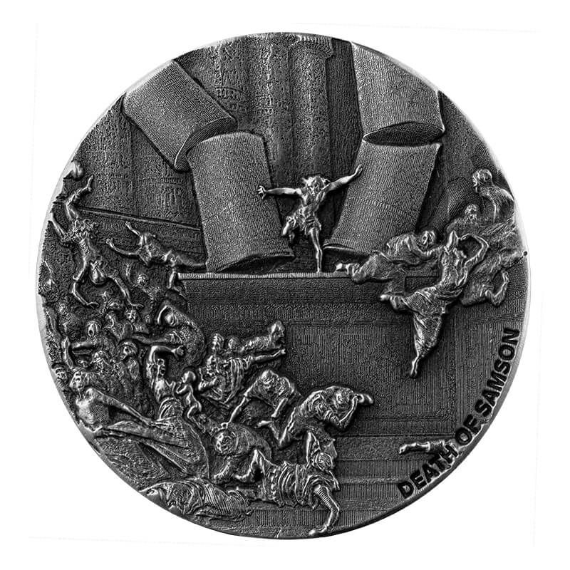 2021 Biblical Series | Death of Samson 2 oz Silver Coin