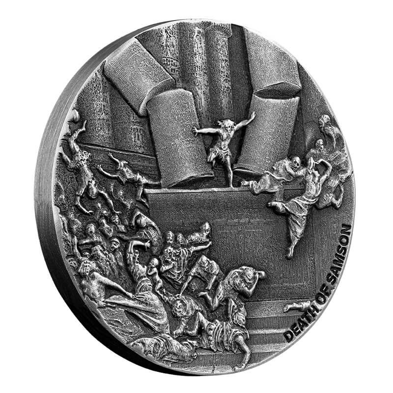 Buy 2021 Biblical Series | Death of Samson 2 oz Silver Coin fine