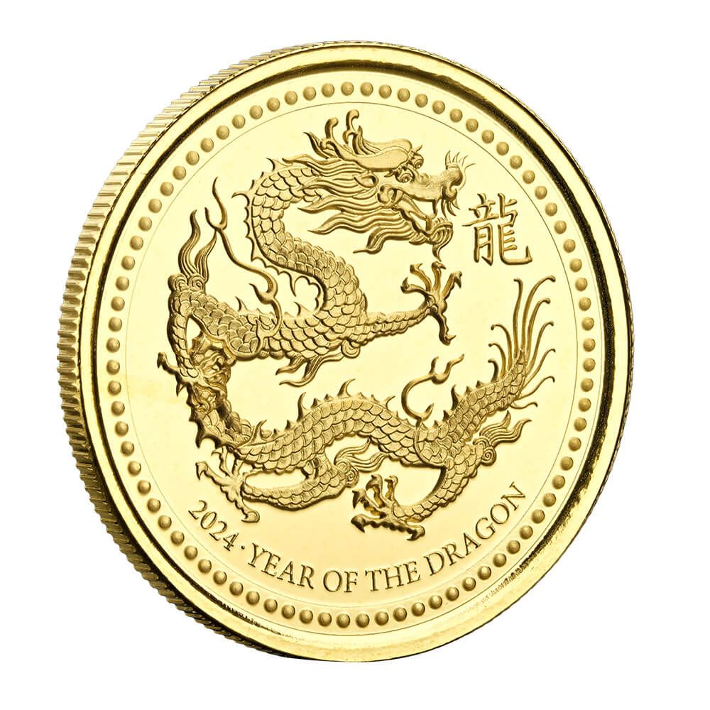 2024 Samoa Year of the Dragon 1 oz Gold Coin Lunar New Year Bullion