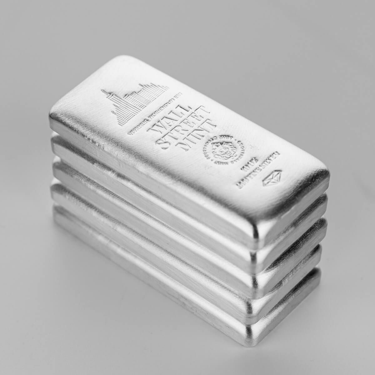 10 oz Silver Bar | Wall Street Mint Silver | Scottsdale Poured