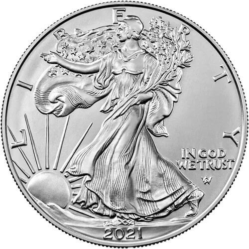 2021 American Silver Eagle 1 oz Silver Coin Type 2