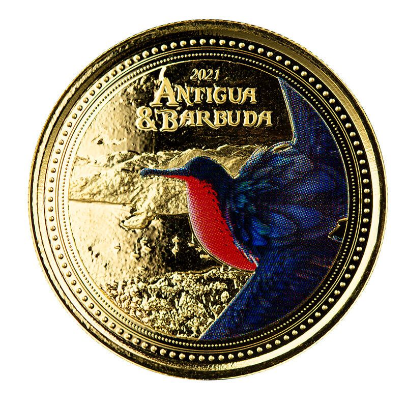 2021 EC8 Antigua & Barbuda 1 oz Gold Color Coin