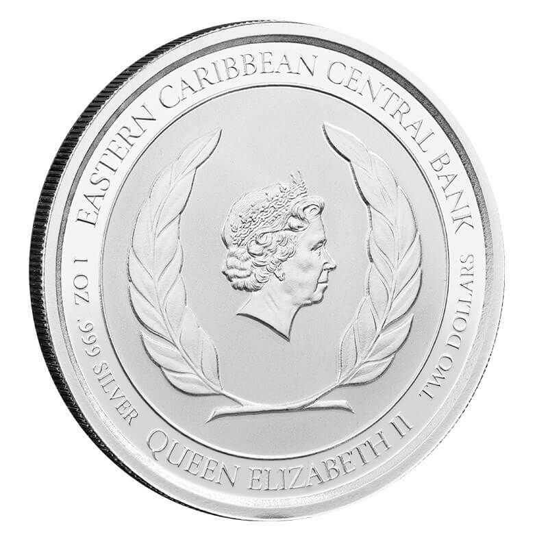 2021 EC8 Montserrat 1 oz Silver Color Coin 2021 EC8 Montserrat 1 oz Silver Color Coin