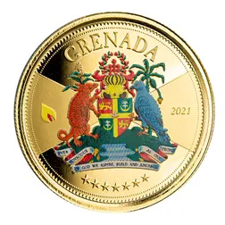 2021 Ec8 Grenada 1 Oz Gold Color 2