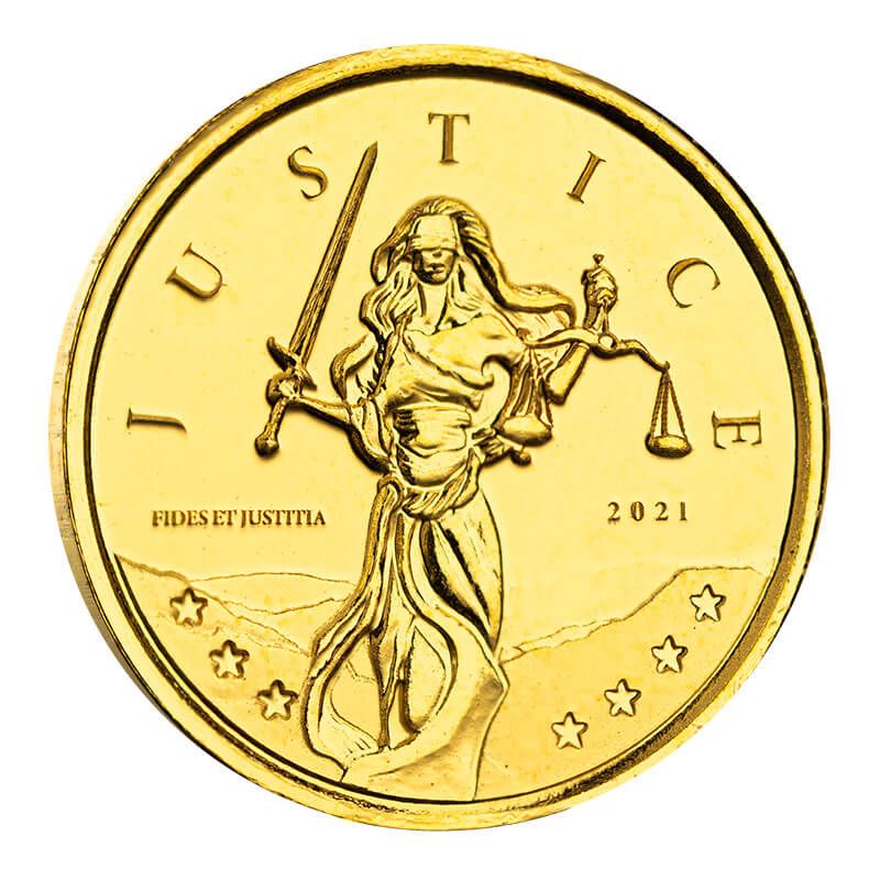 ユリシーズ・S・グラント記念硬貨 2021 Gibraltar Lady Justice 1/10th oz Gold Coin