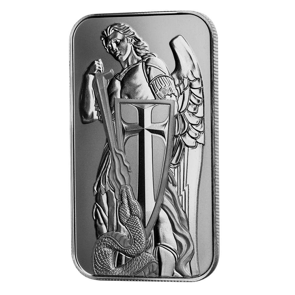 Buy the Archangel Michael 1 oz Silver Bar Buy the Archangel Michael 1 oz Silver Bar
