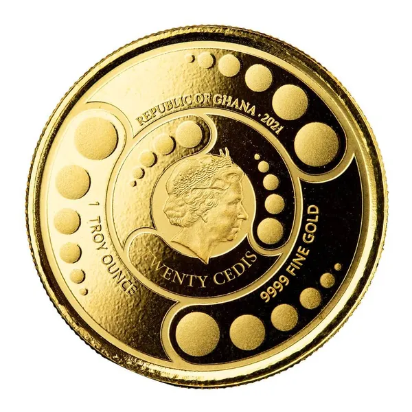 2021 Ghana Alien 1 Oz Gold Coin Proof With Color 04