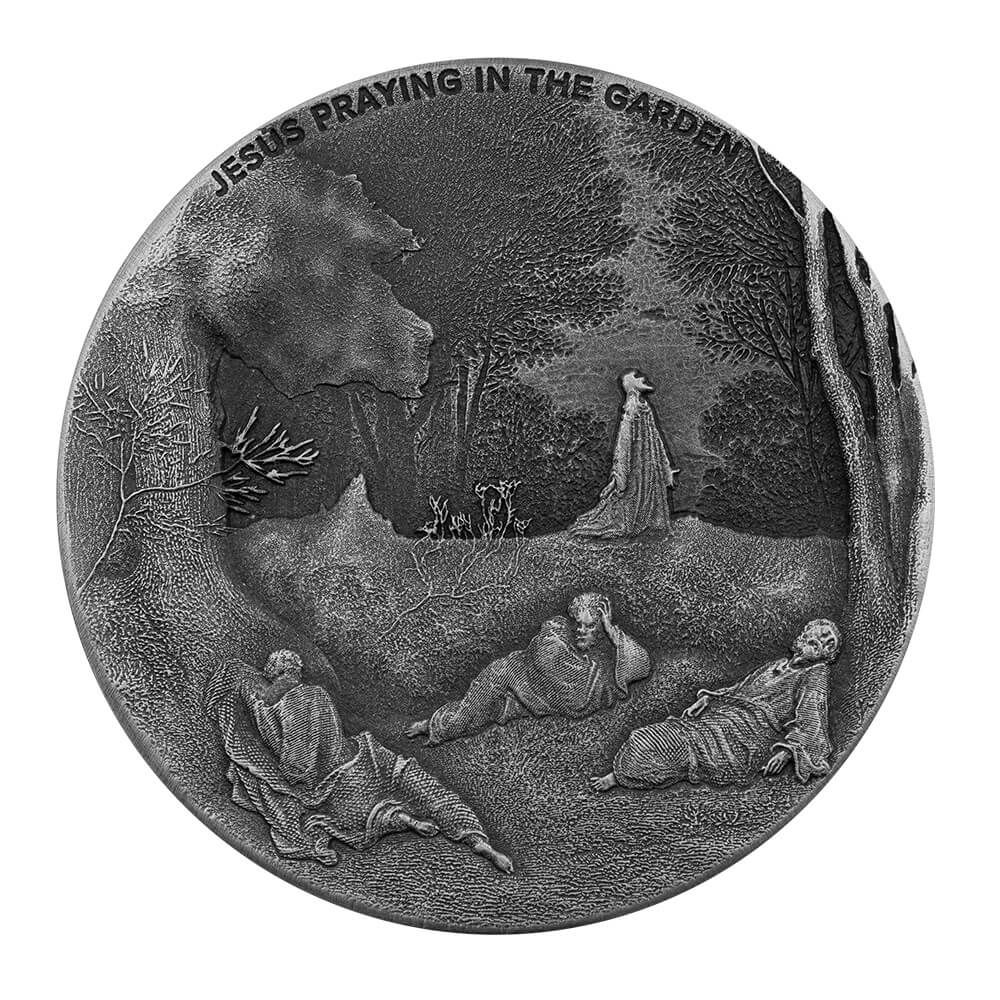 2021 Biblical Series | Jesus Praying in the Garden 2 oz Silver Coin