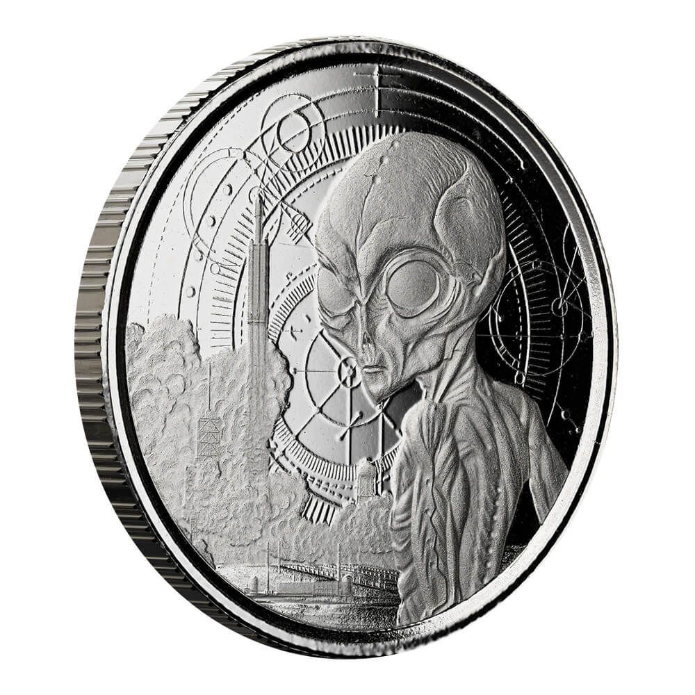 流行り の ブランド - 2024年おすすめのアイテム満載 Silver Alien Ghana 2021 Coin BU oz 1/2 その他