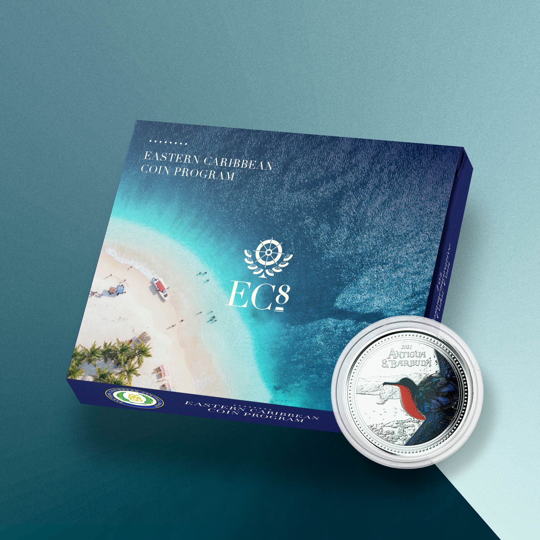 2021 EC8 Antigua & Barbuda 1 oz Silver Color Coin