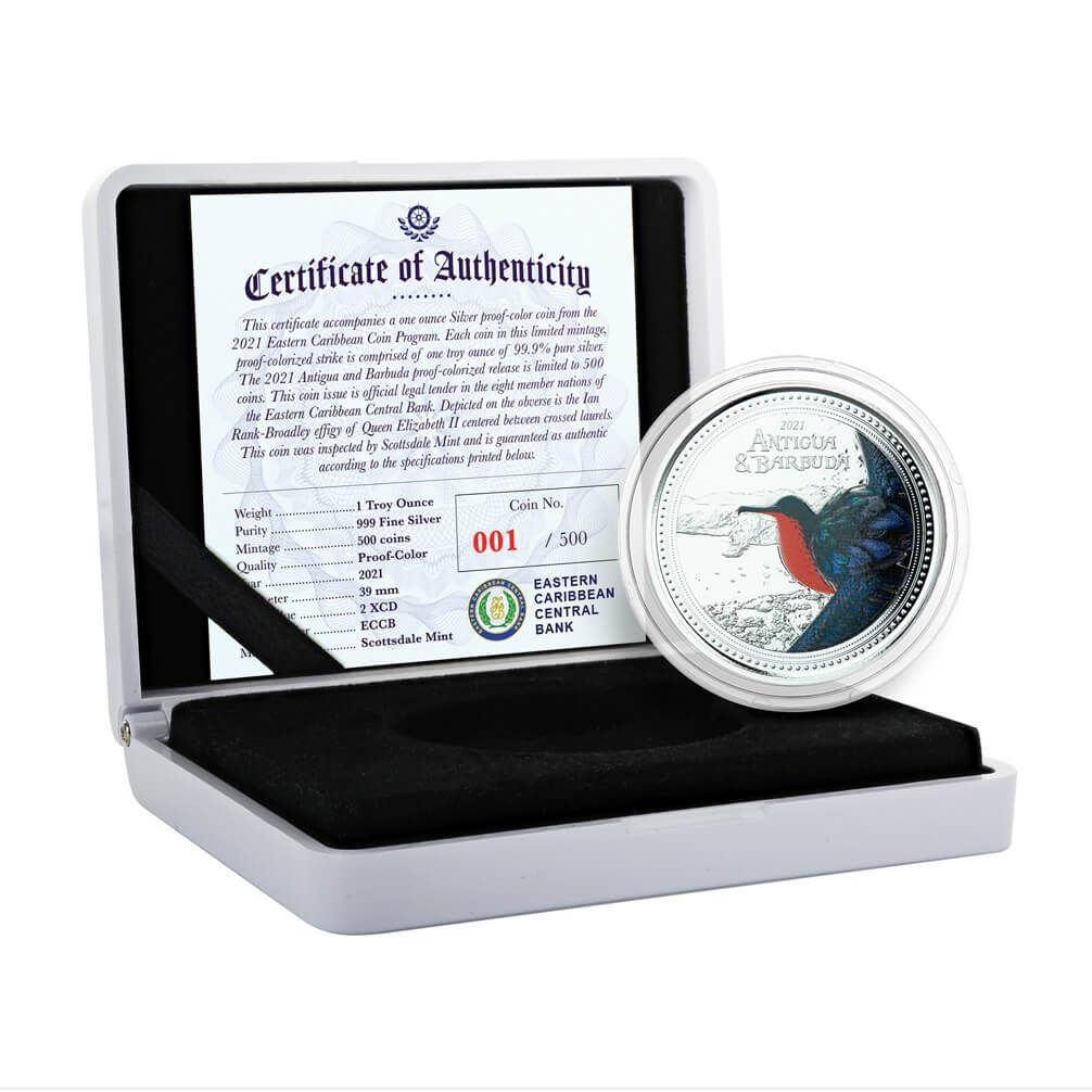 2021 EC8 Antigua & Barbuda 1 oz Silver Color Coin