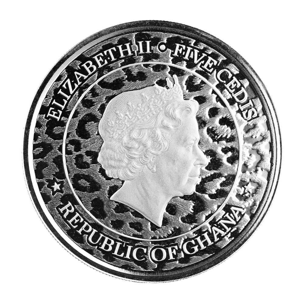Buy 2021 Ghana African Leopard 1 oz Silver Coin fine silver