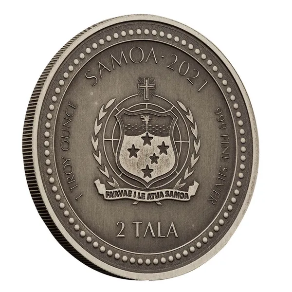 2021 Samoa Seahorse 1 Oz Silver Bu