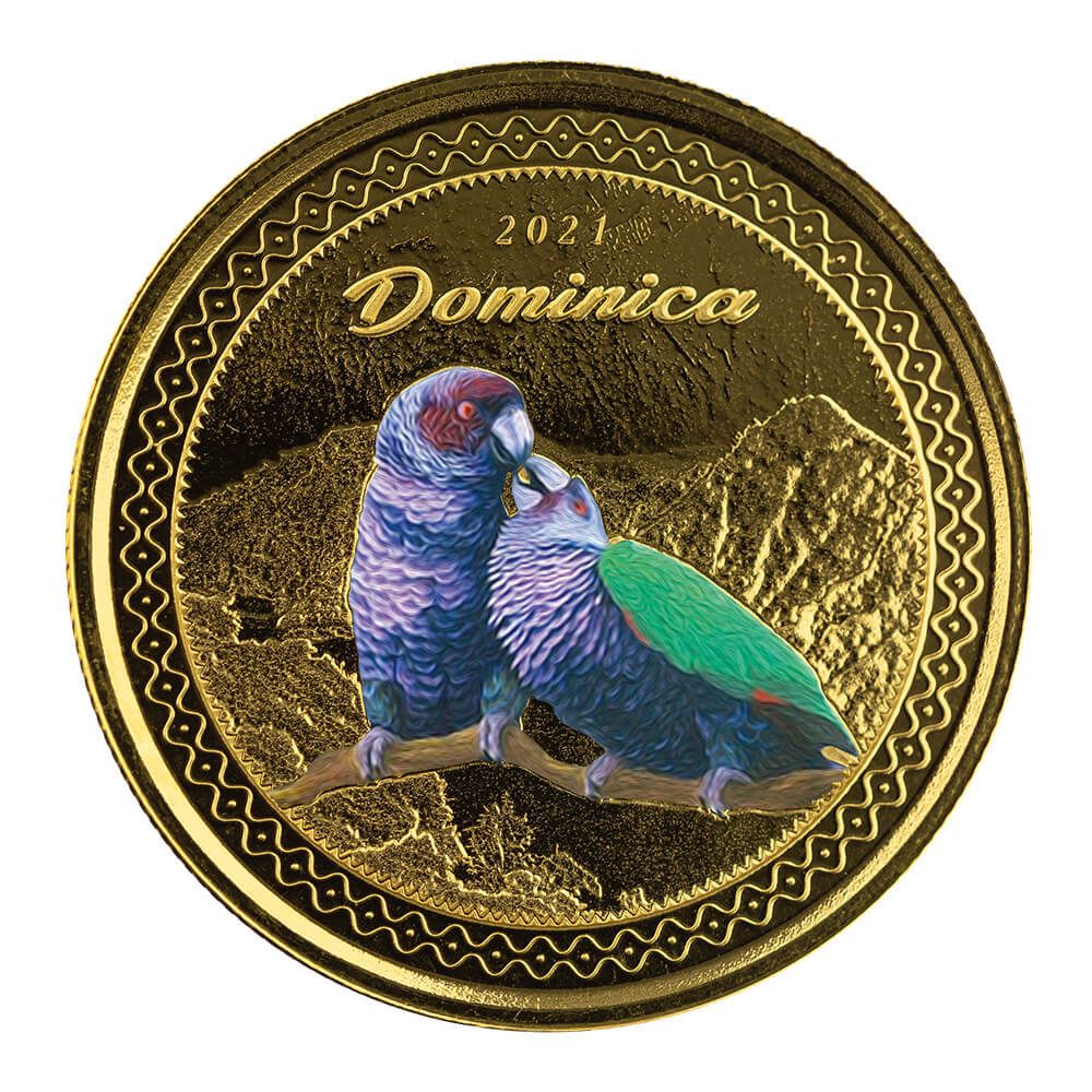 2021 EC8 Dominica 1 oz Gold Color Coin