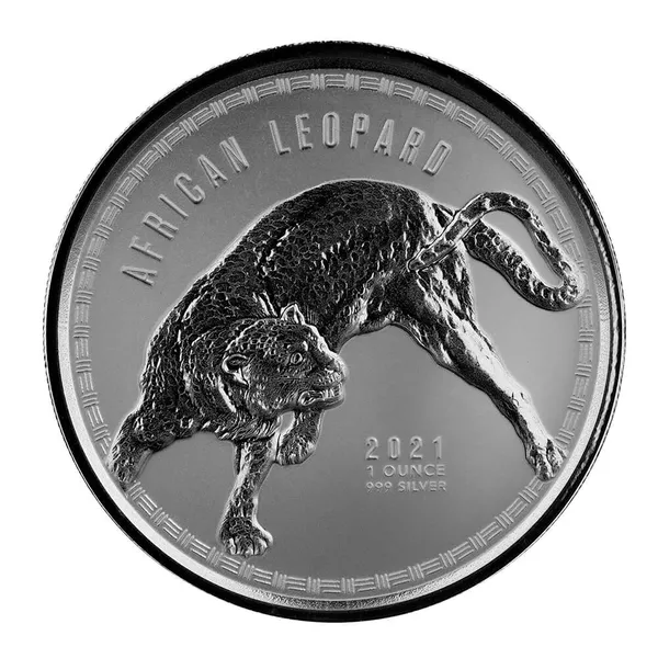 2021 Scottsdale Mint Ghana Leopard 1 Oz Silver Bu 02