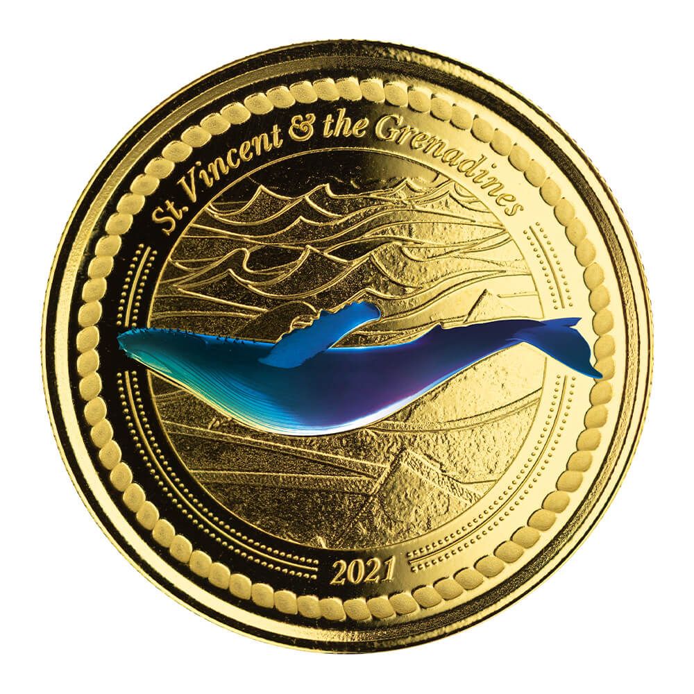 2021 EC8 St Vincent 1 oz Gold Color Coin