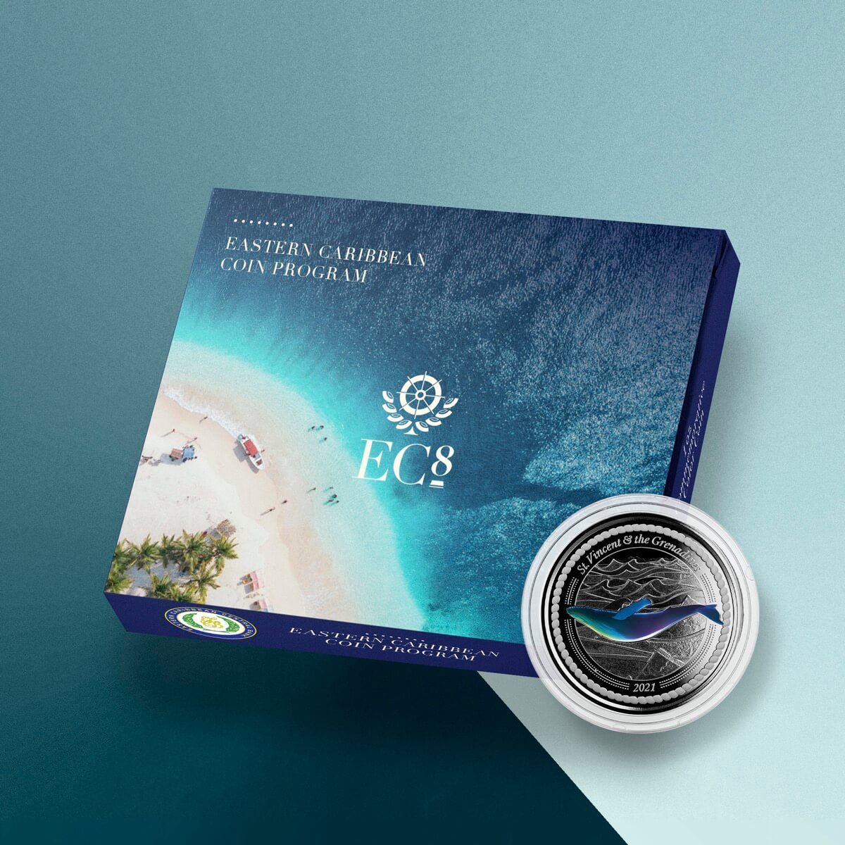 2021 EC8 St Vincent 1 oz Silver Color Coin