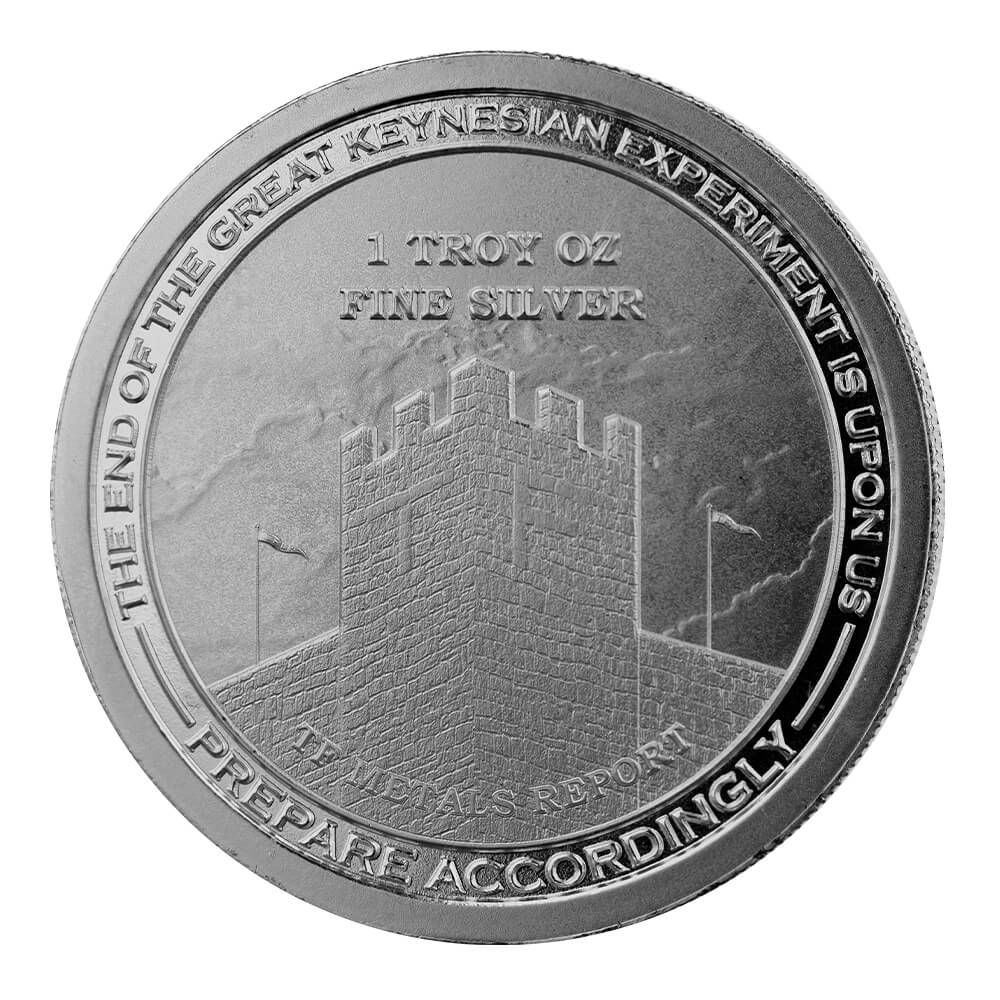 Official TF Metals Report 1 oz Silver Round