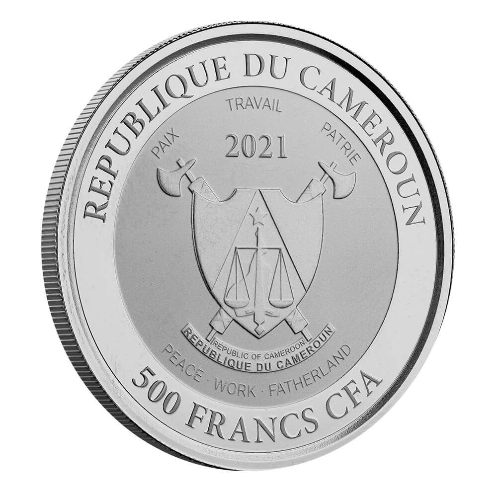 2021 Cameroon Mandrill 1 oz Silver Coin
