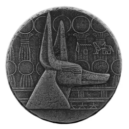 2021 Republic of Chad Egyptian Relic Series Anubis 5 oz Silver Antique Coin