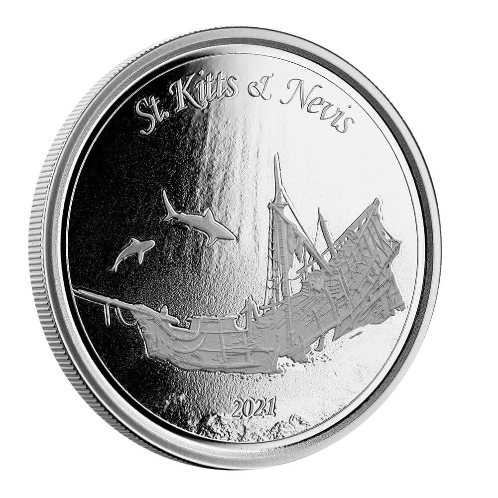 Shop 2021 EC8 St Kitts & Nevis 1 oz Silver Coin BU