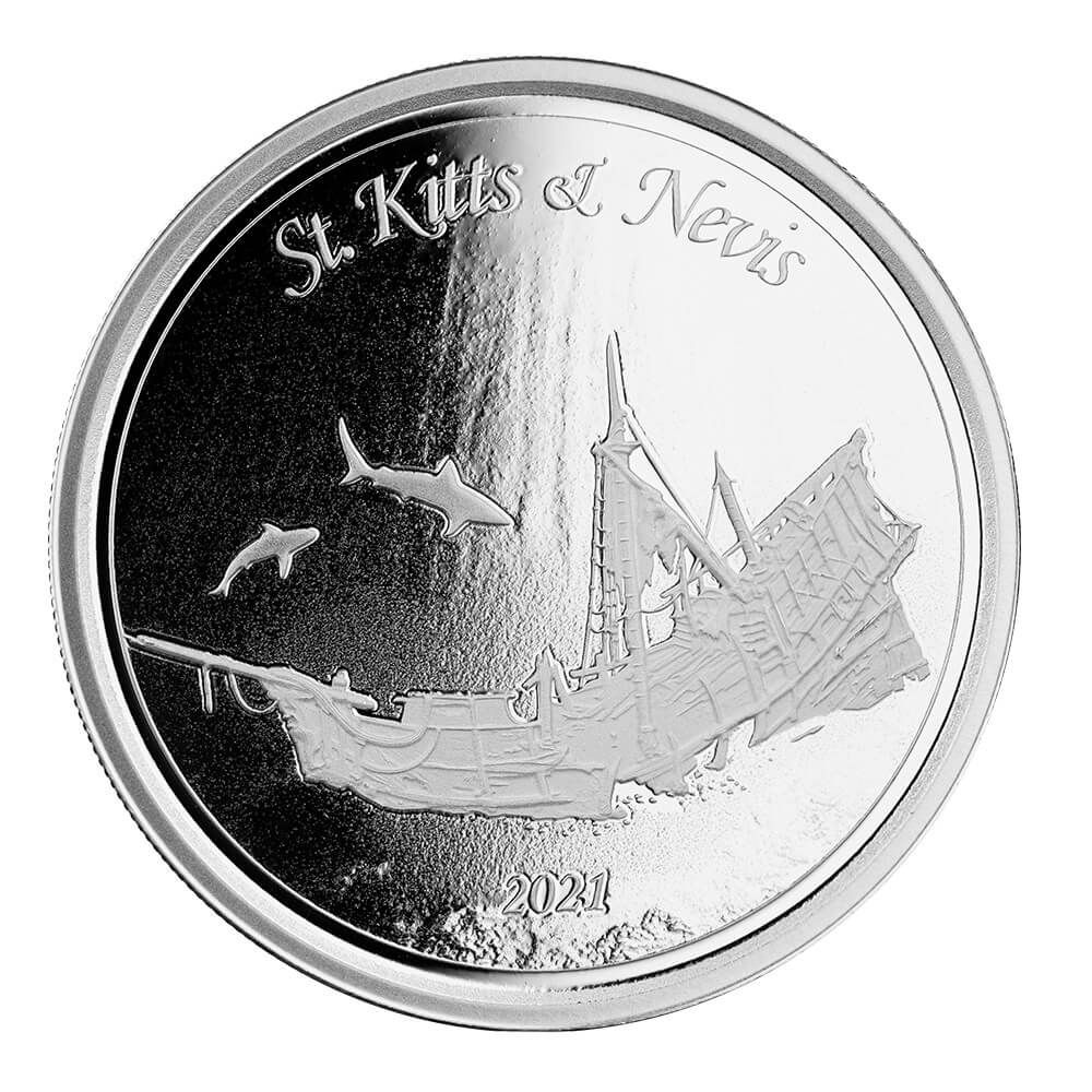 2021 EC8 St Kitts & Nevis 1 oz Silver Coin
