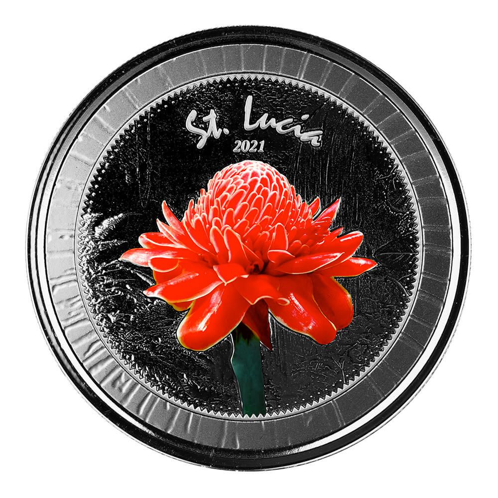 lucia01 2021 EC8 St Lucia 1 oz Silver Color Coin