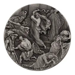 2022 Biblical Series Cleansing The Temple 2 oz Silver Coin 01
