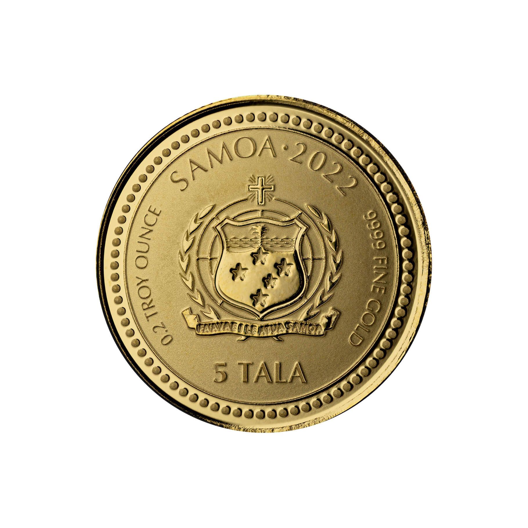 Shop 2022 Samoa Jesus Collection Light of Christ 1/5 Oz Gold Coin