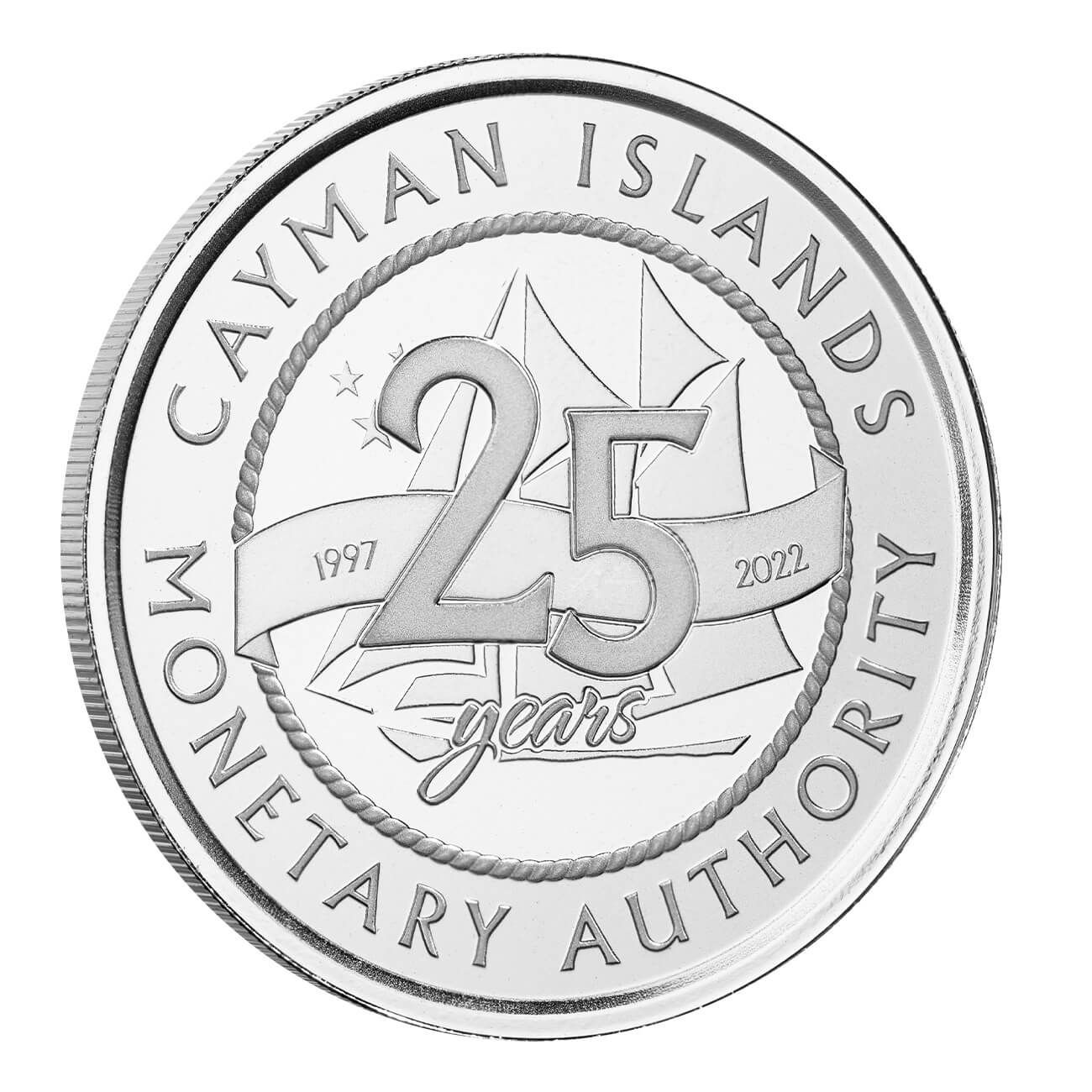 2022 Cayman Islands CIMA 25th Anniversary 1 oz Silver Proof Coin