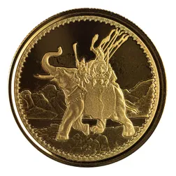 2022 Gibraltar War Elephant 1 Oz Gold Proof Coin 04
