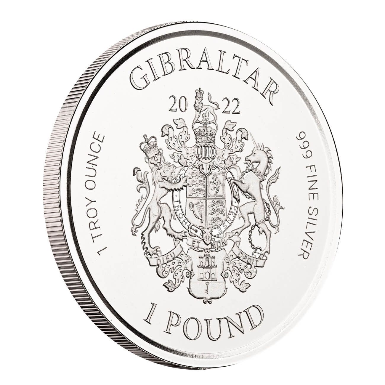 2022 Gibraltar War Elephant 1 oz Silver Proof-like Coin 2022 Gibraltar War Elephant 1 oz Silver Proof-like Coin