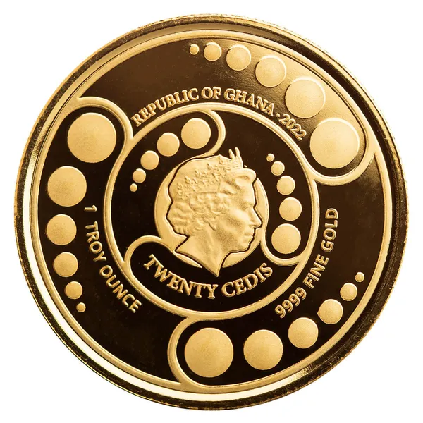 2022 Scottsdale Mint Ghana Alien 1 Oz Gold Proof With Color Coin 15