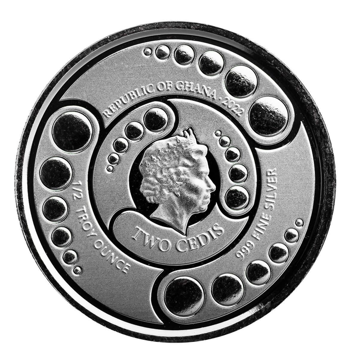 サスベイン 2022 Ghana Alien 1/2 oz Silver Coin | Scottsdale Mint