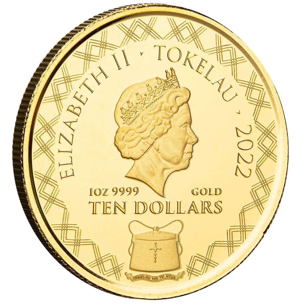 2022 Tokelau Komodo Dragon A.I. Apocalypse 1 oz Proof Gold Coin