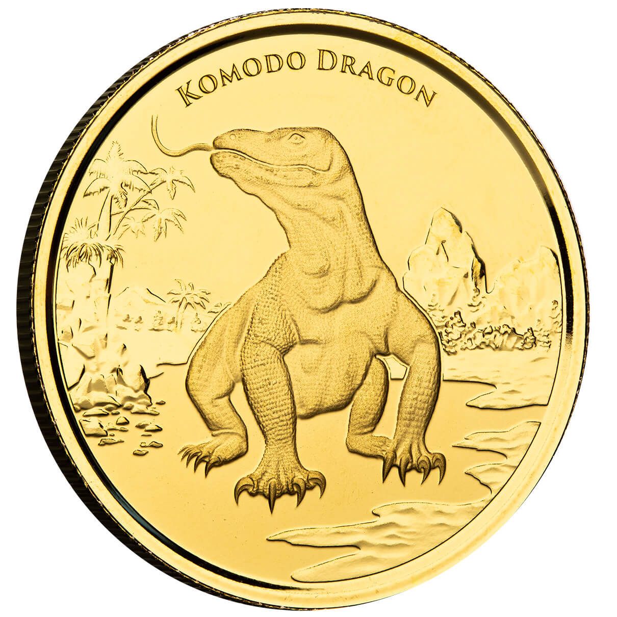 2022 Tokelau Komodo Dragon 1 oz Proof Gold Coin | Scottsdale Mint