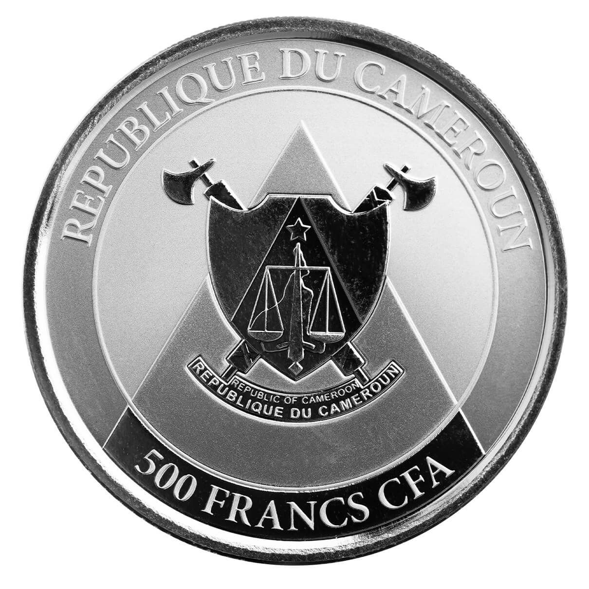 2022 Cameroon Cheetah 1 oz Silver Coin