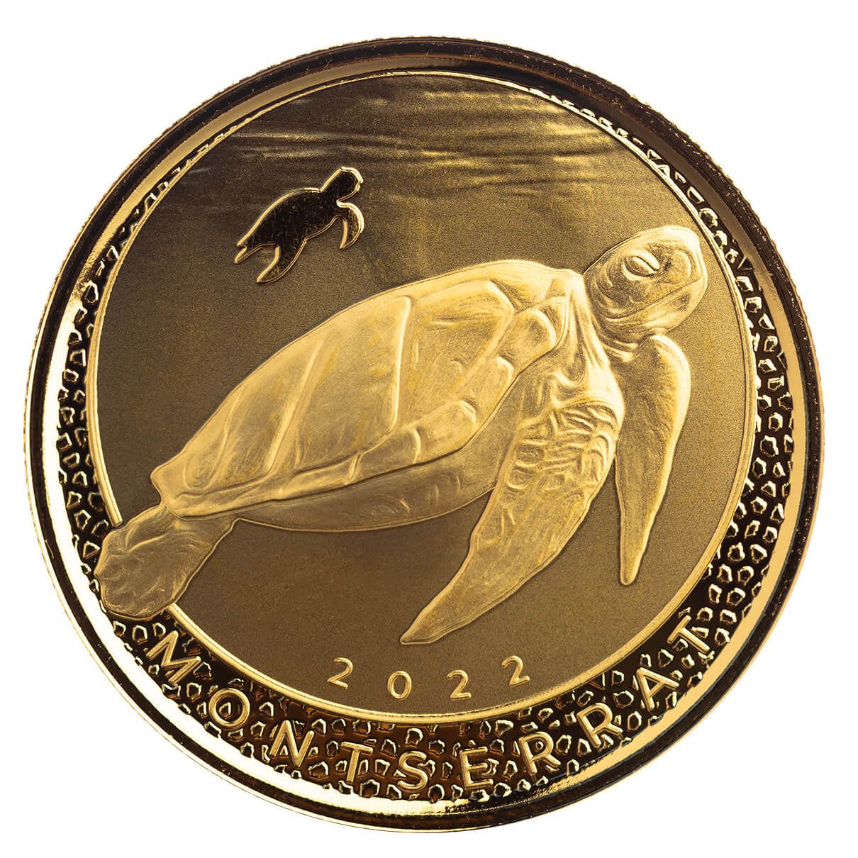 2022 EC8 Montserrat Sea Turtles 1 oz Gold Coin
