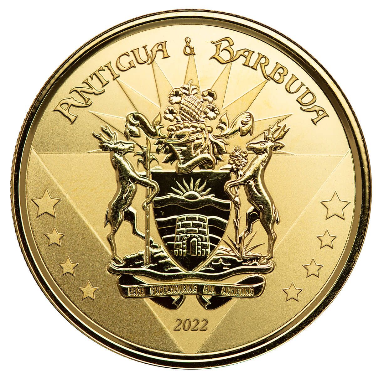 2022 EC8 Antigua & Barbuda 1 oz Gold Coin