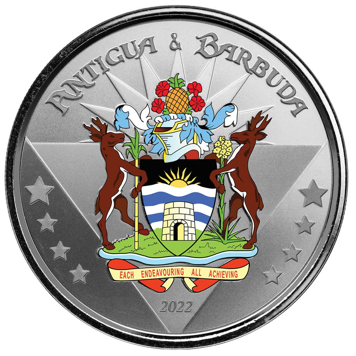 2022 EC8 Antigua & Barbuda 1 oz Silver Color Coin