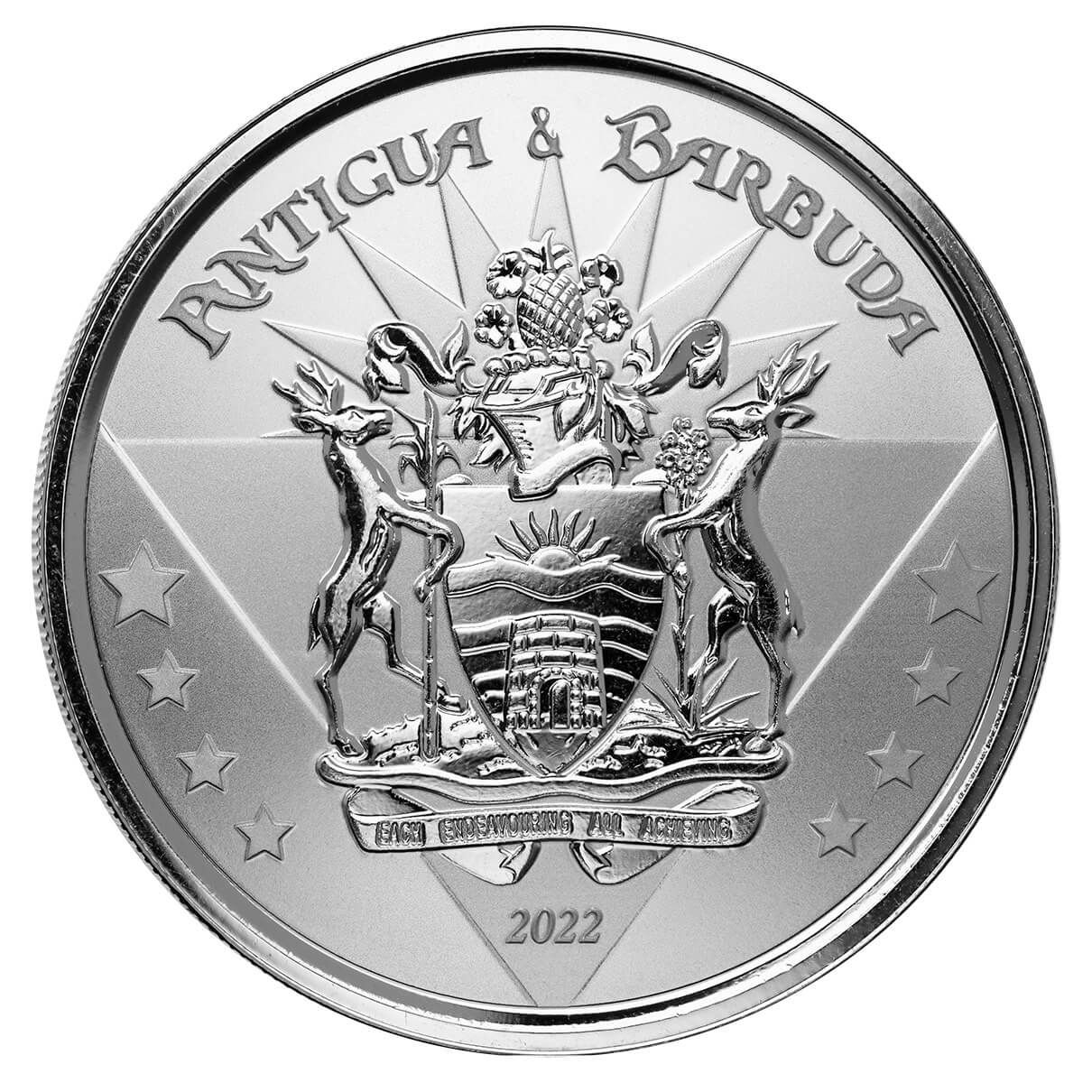 2022 EC8 Antigua 1 oz Silver Coin Capsules